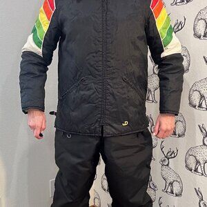 Vintage Women's RARE Authentic PRISTINE John Deere 2pc Snow Suit SzL